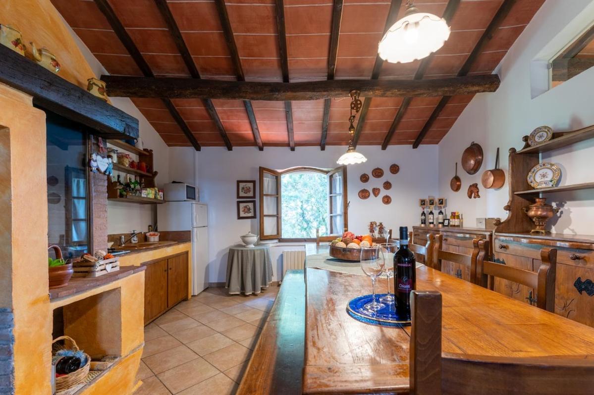 גאמבאסי Il Leccio - Casa Toscana San Gimignano מראה חיצוני תמונה